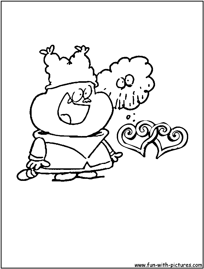 Chowder Kimchi Valentineday Coloring Page 