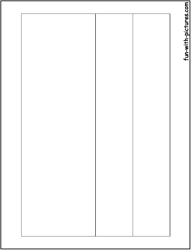 Colombia Flag  Coloring Page