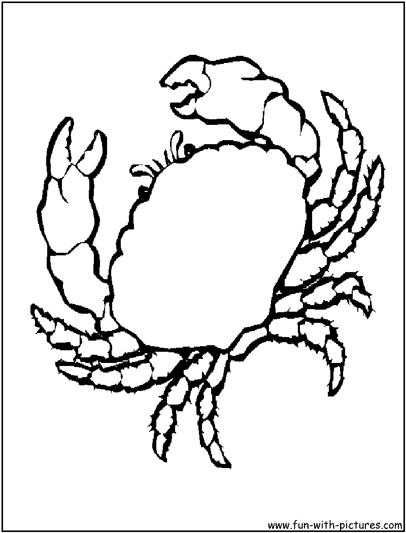 Crab Coloring Page 