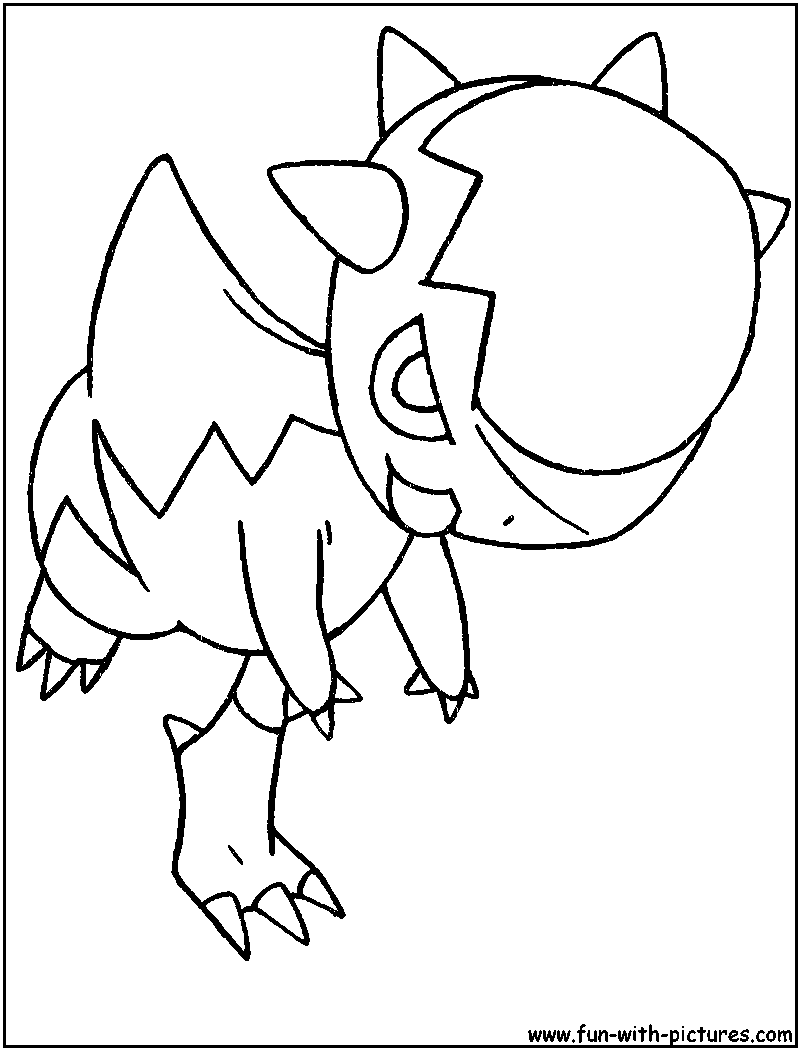 Cranidos Coloring Page 