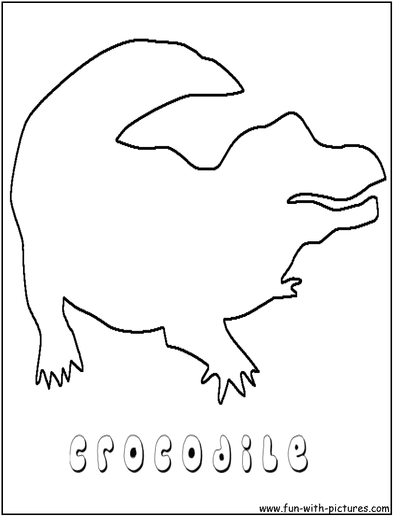 Crocodile Coloring Page 