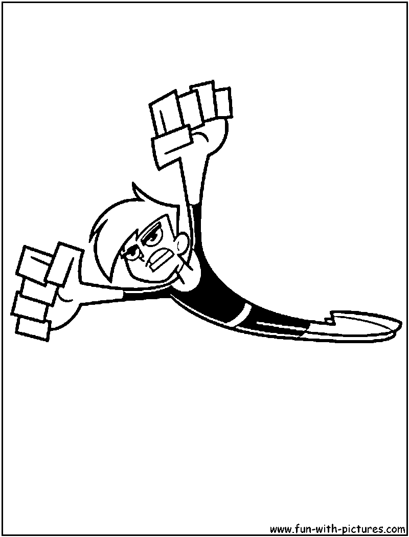 Danny Phantom Coloring Page 