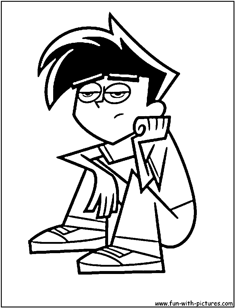 Dannyphantom Coloring Page 