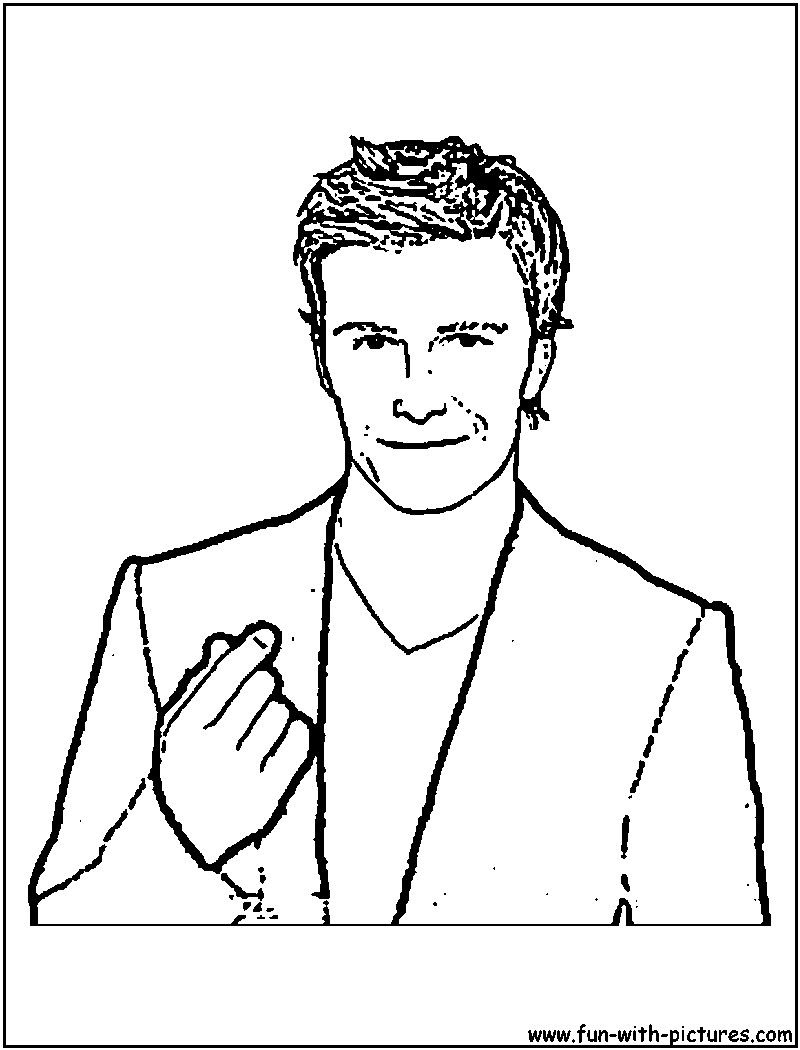 David Beckham Coloring Page 