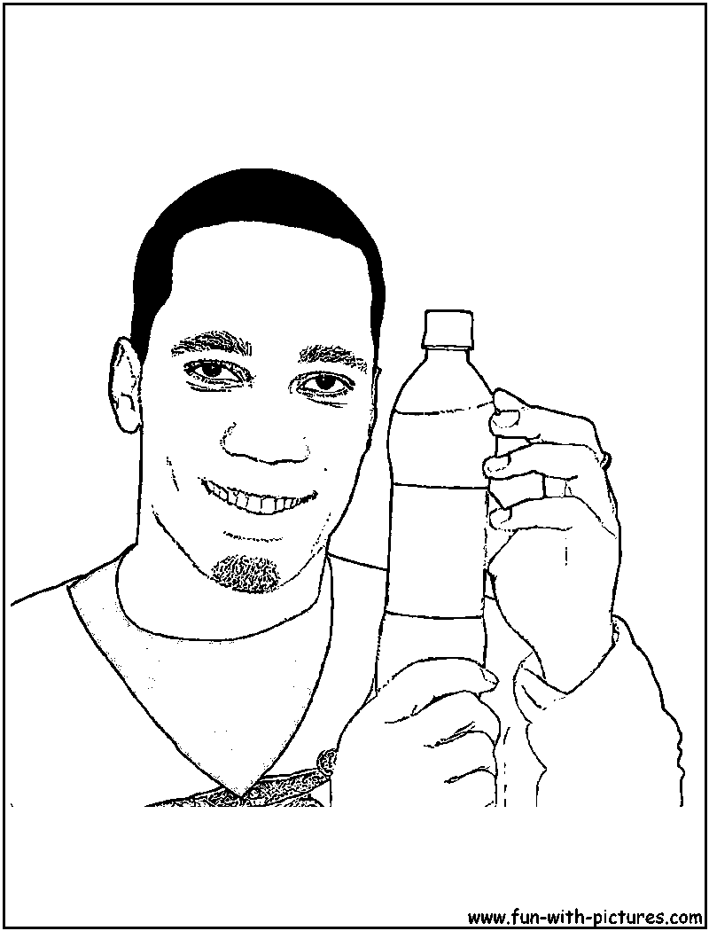 Didier Drogba Coloring Page 