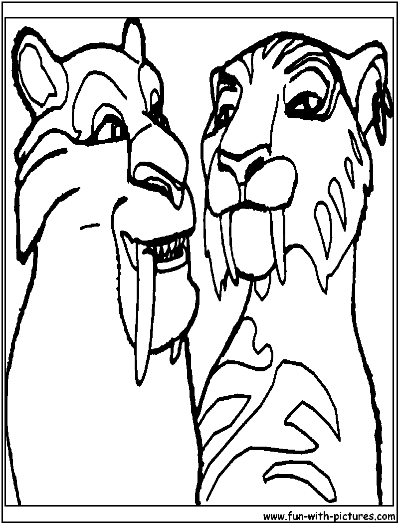 Diego Shira Iceage Coloring Page 