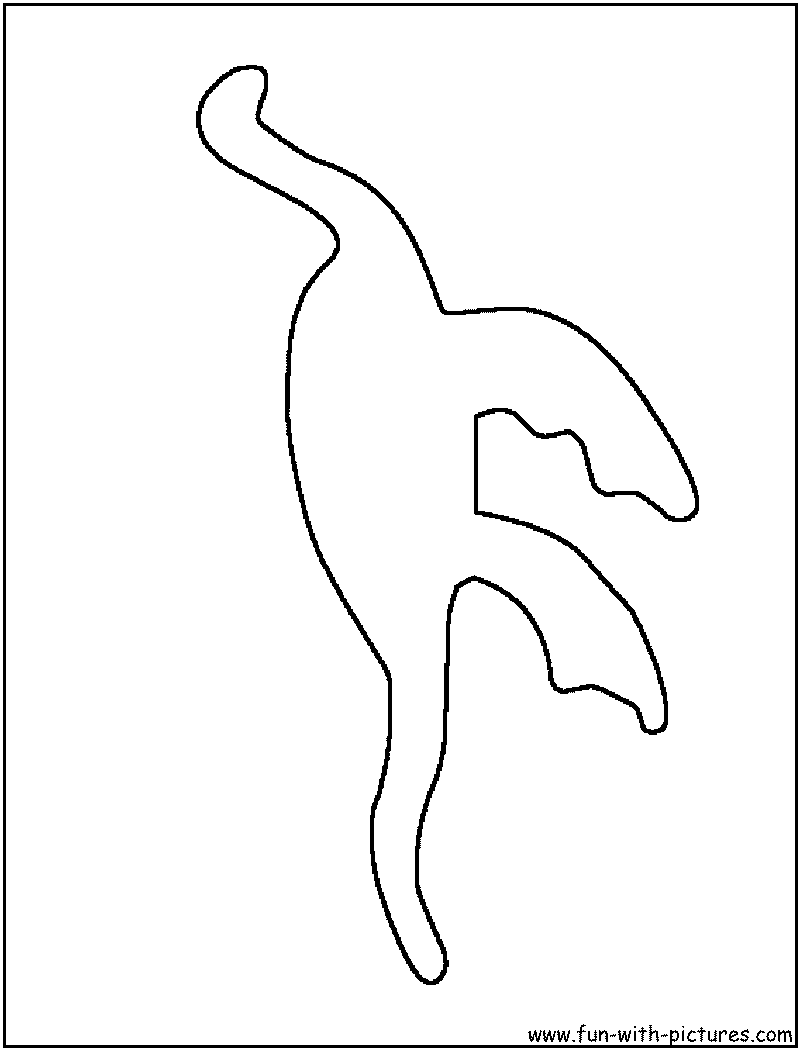 Dinosaur Outline Coloring Page7 