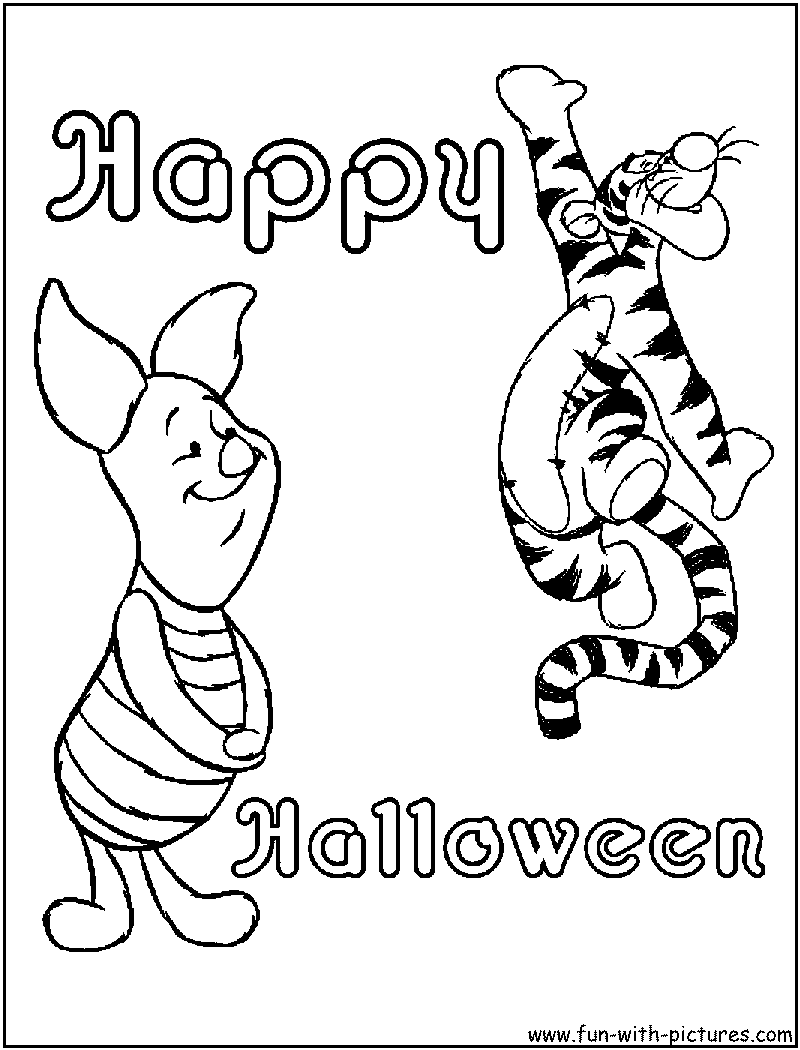 Disney Happyhalloween Coloring Page 