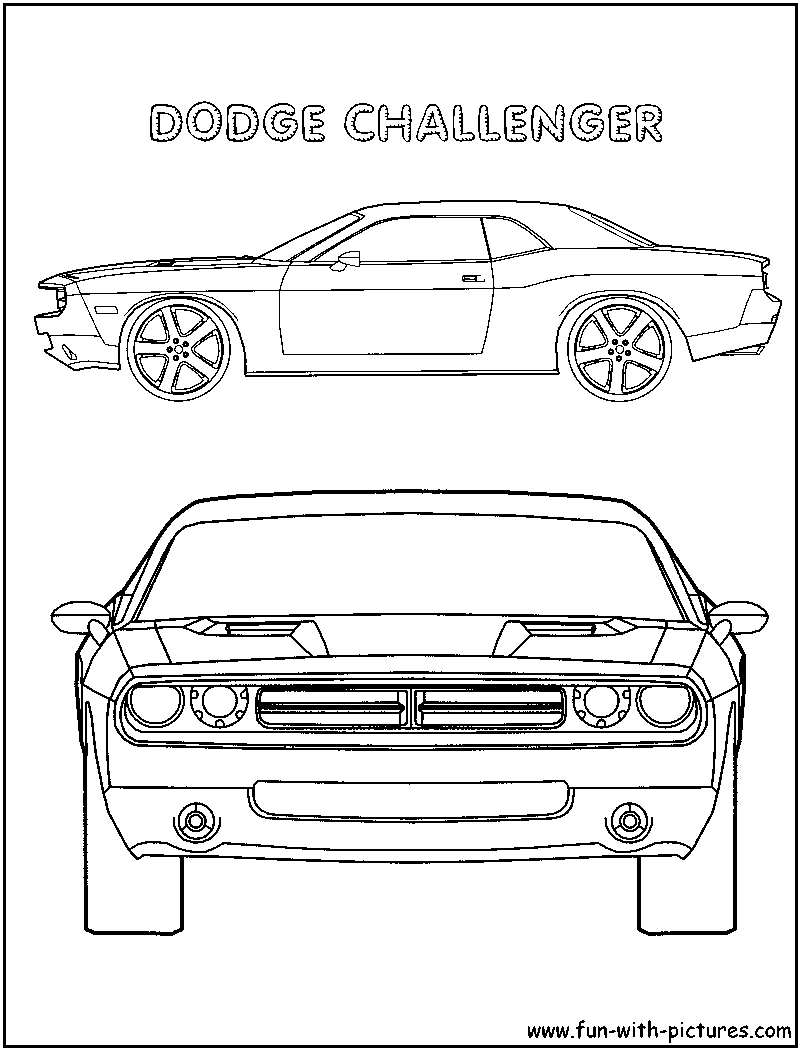 32+ dodge challenger coloring pages - HarpaHarjosh