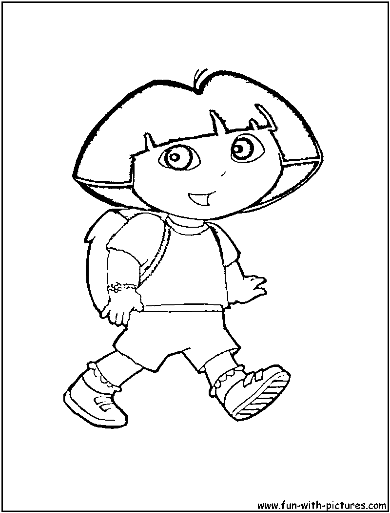 Dora Explorer Printable Coloring Pages
