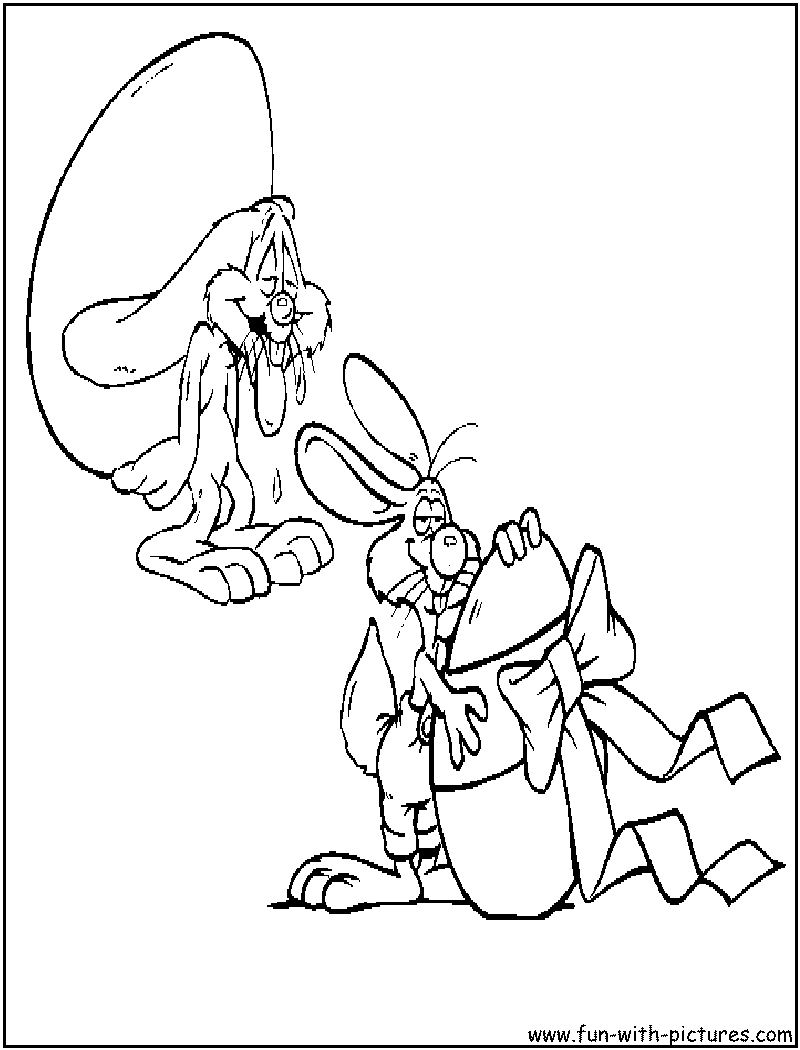 Easter Bunnies Coloring Page16 