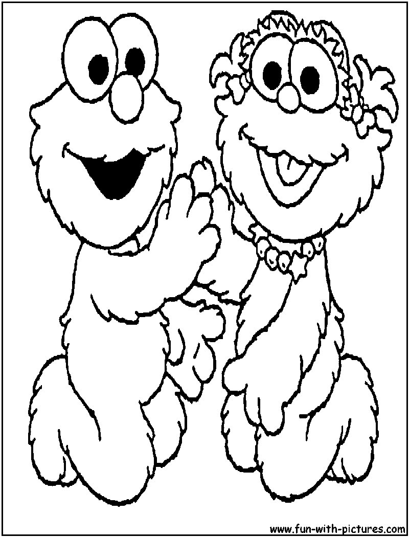 Elmozoe Coloring Page 