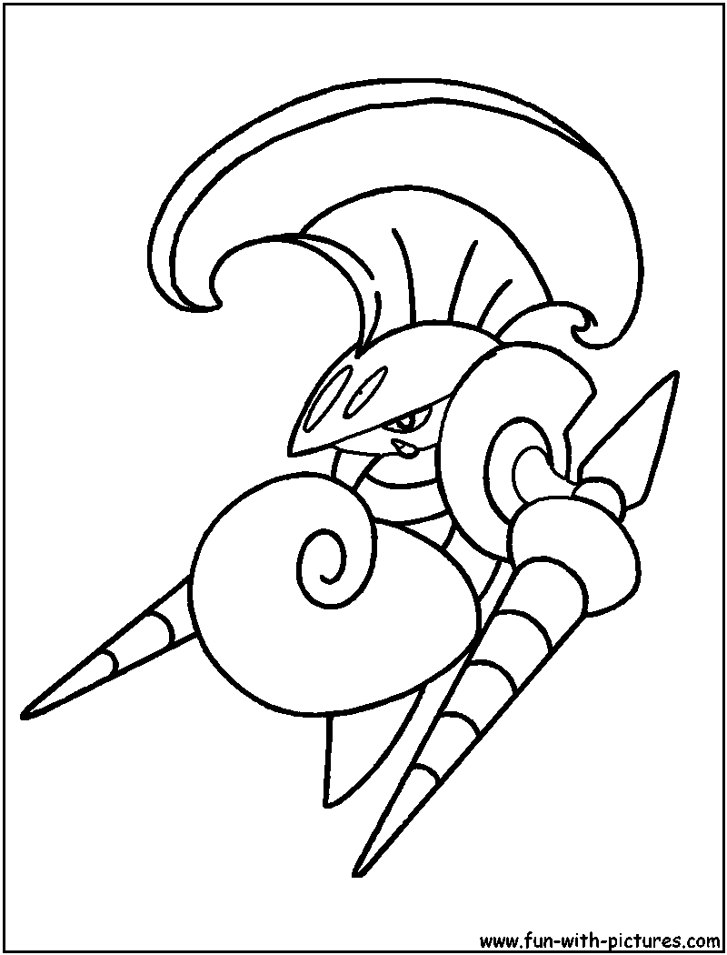 Escavalier Coloring Page 