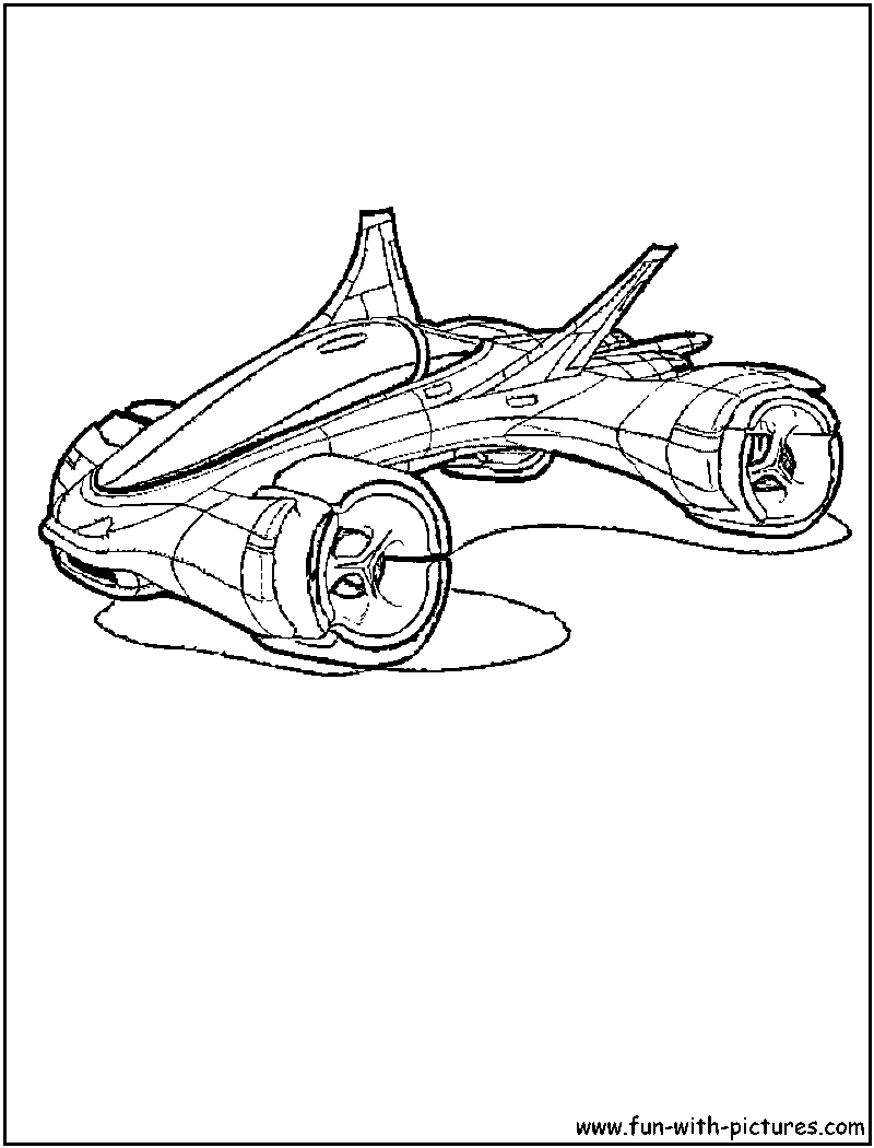 Fantasy Car Coloring Page 