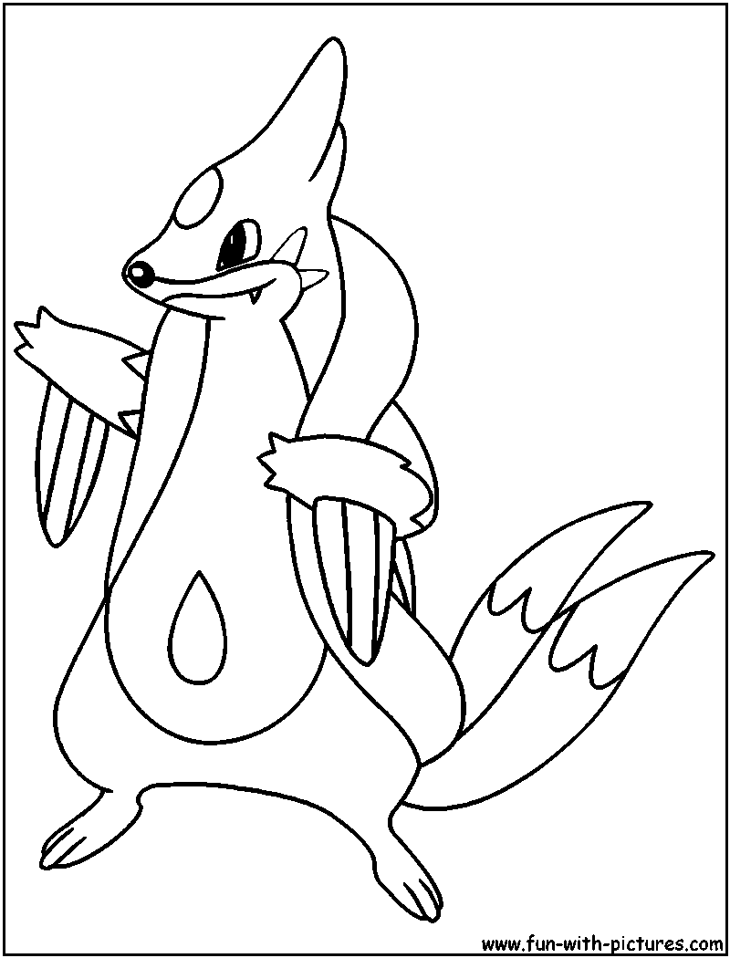 Floatzel Coloring Page 