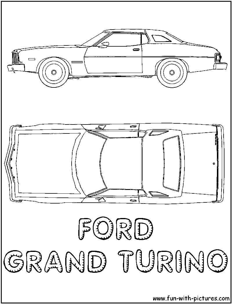 Ford Grandturino Coloring Page 