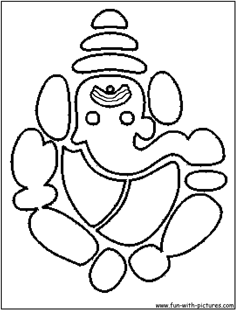 Free Download Hindu God Lord Ganesha Vector Image. Free Printable Lord  Ganesha Coloring Image for kids. | Book art drawings, Ganesha drawing,  Ganesh art paintings