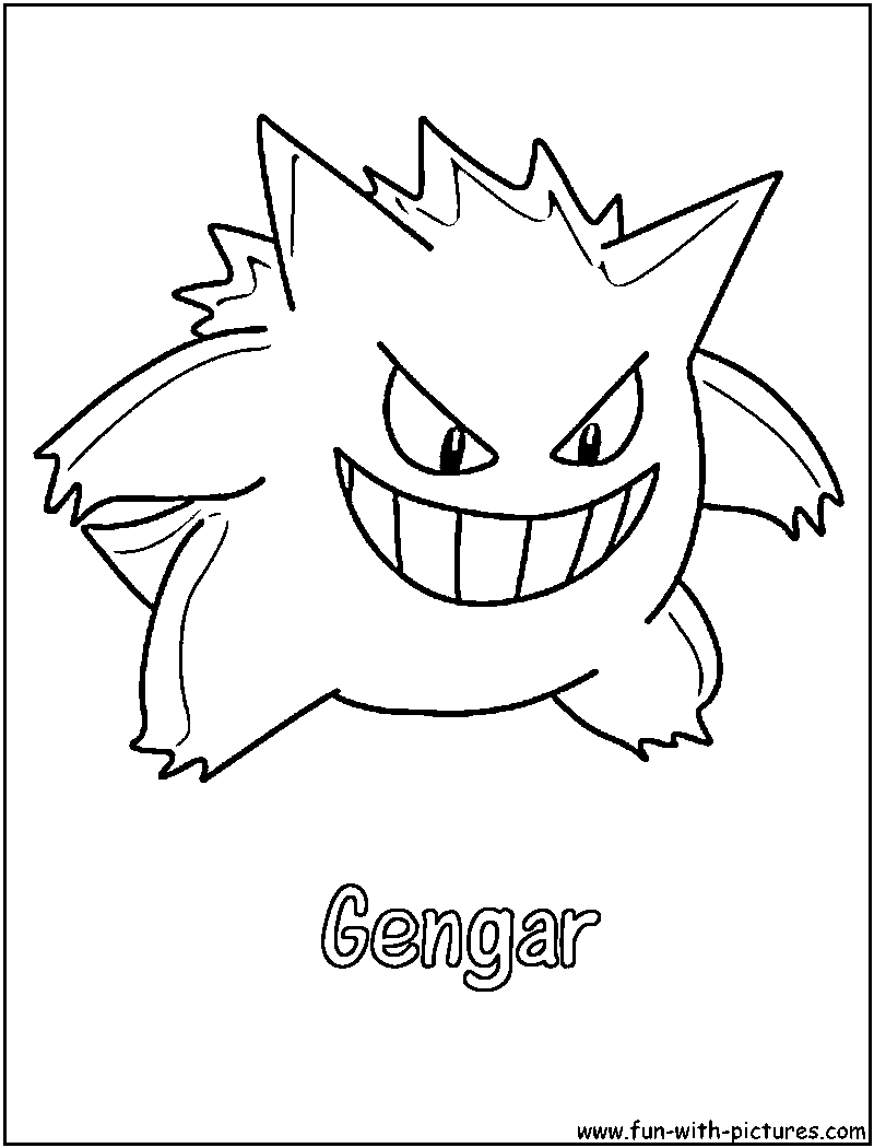 Black And White Gengar Pokemon Black & White Drawing Haunter PNG