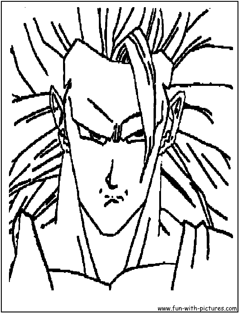 goku kamehameha coloring pages