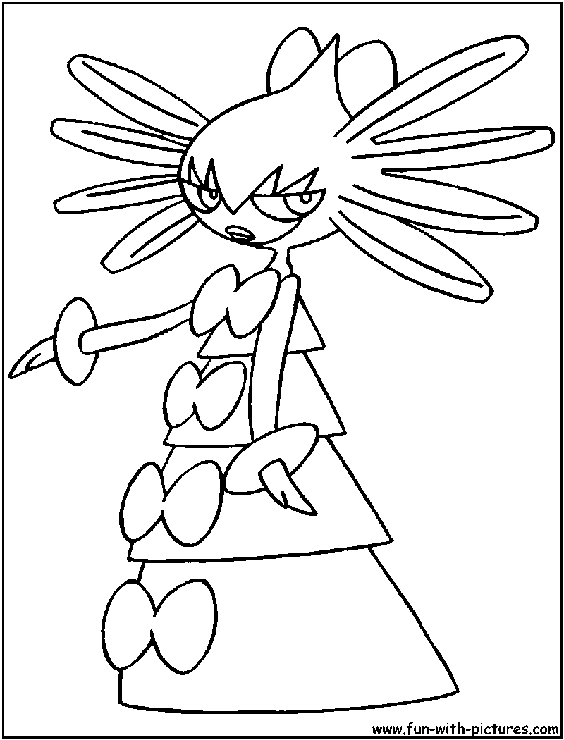 Gothitelle Coloring Page 