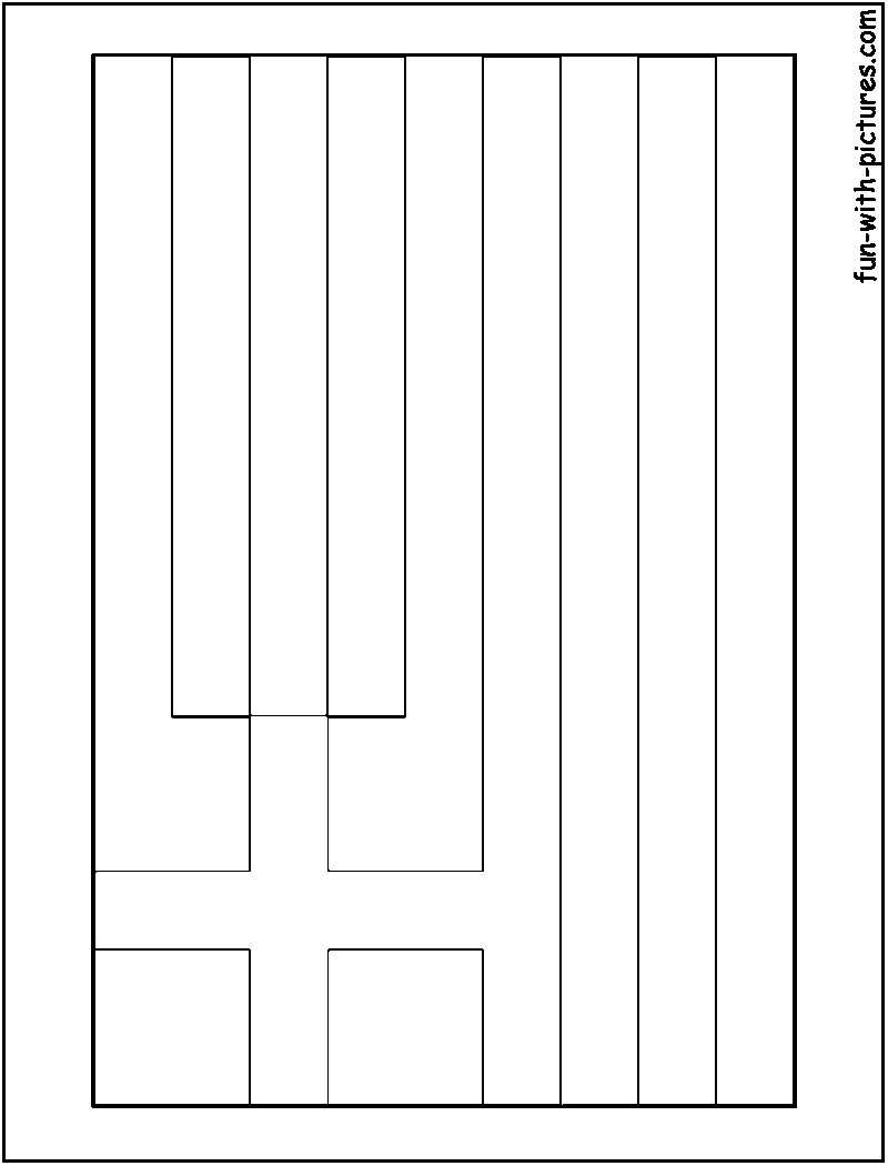 Greece Flag  Coloring Page