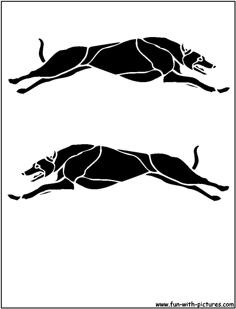 Greyhound Stencil