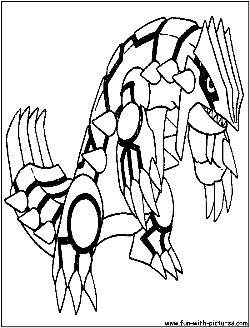 Groudon Coloring Page 