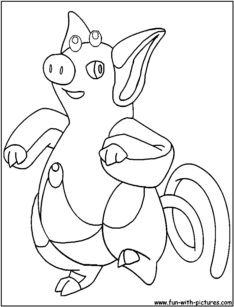 Grumpig Coloring Page 