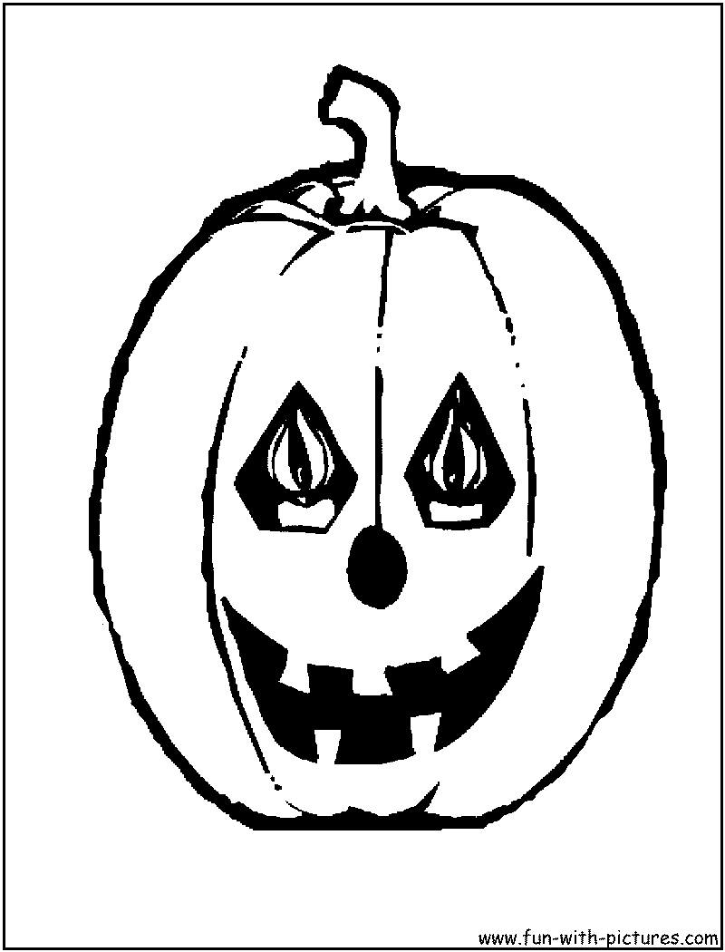 Halloween Pumpkin Coloring Page 