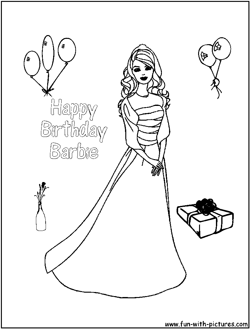 Barbie Coloring Pages Free Printable Colouring Pages for kids to