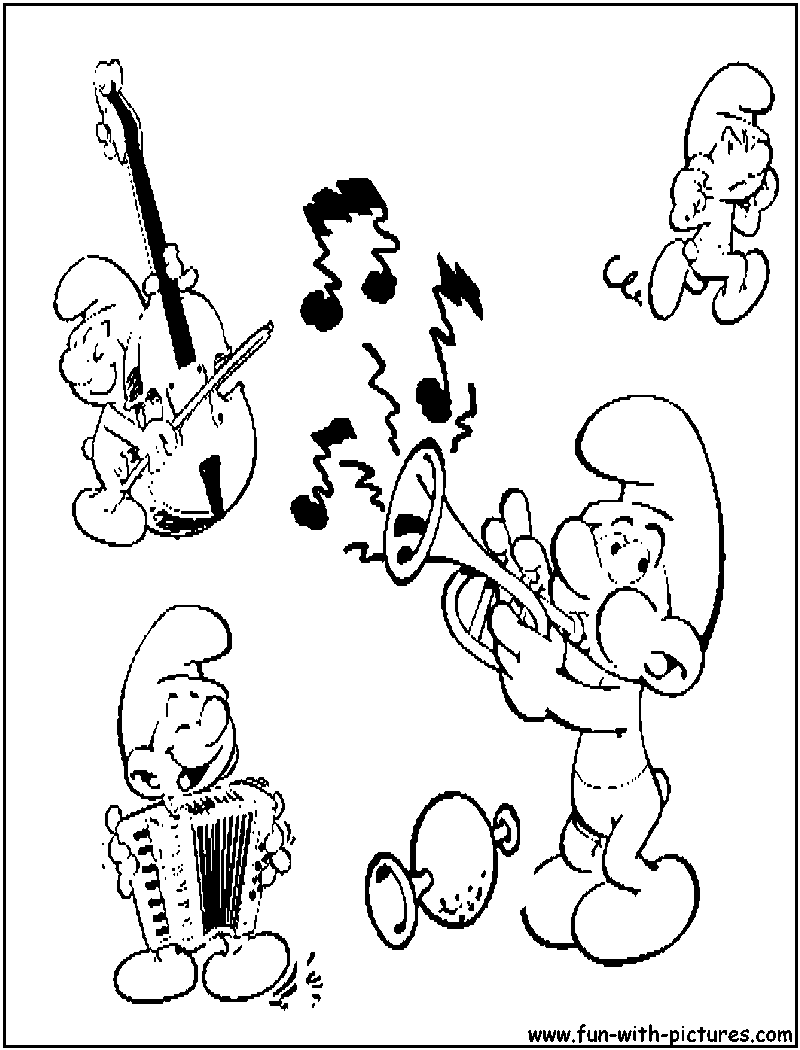 Harmonysmurf Coloring Page 