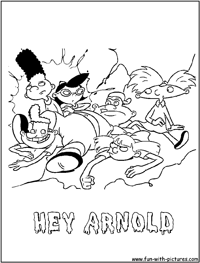 Hey Arnold Coloring Page 