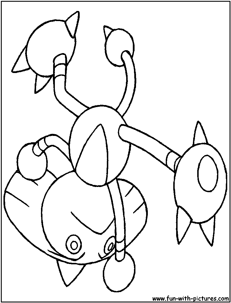 Hitmontop Coloring Page 