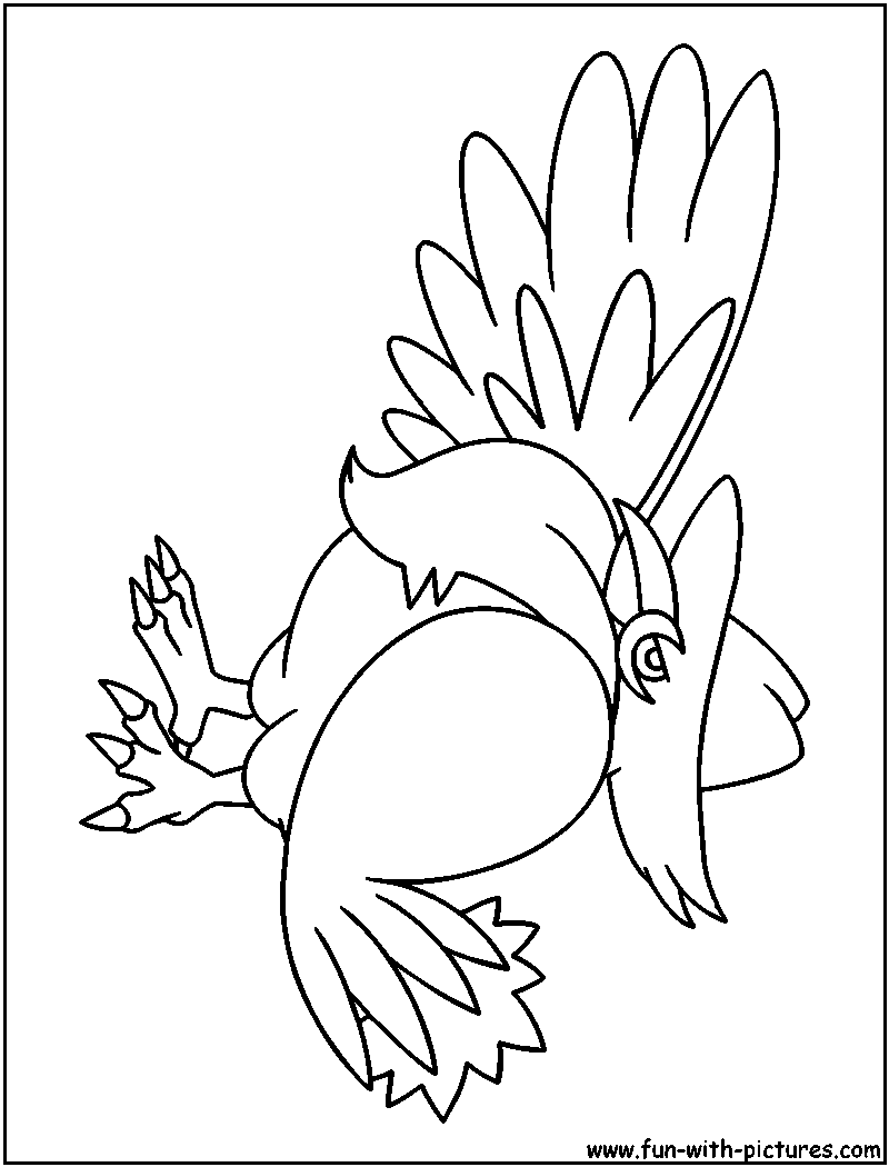 Honchkrow Coloring Page 