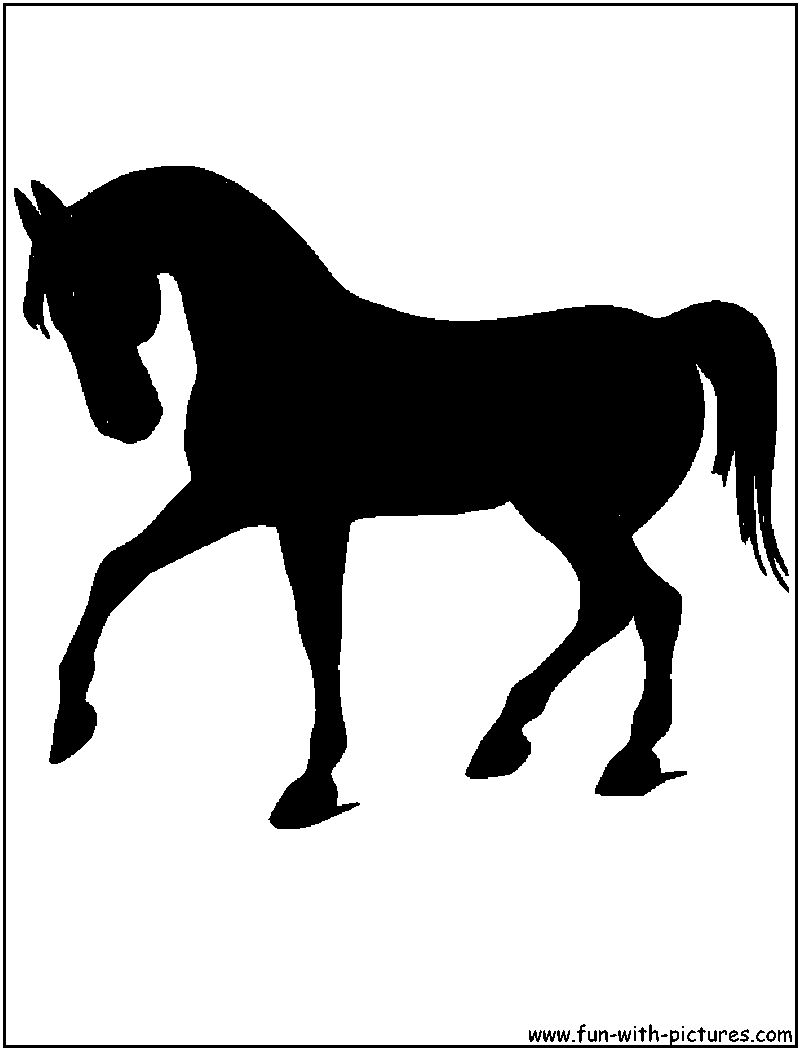 Horse Trot Silhouette
