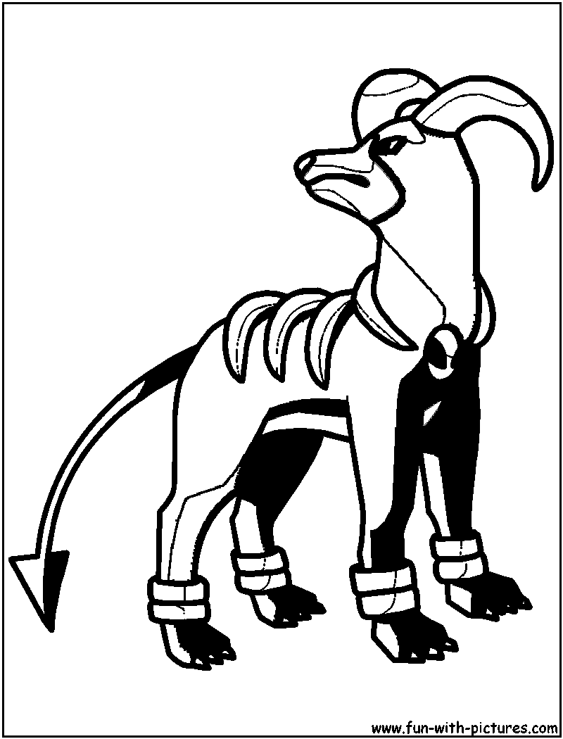 Houndoom Coloring Page 