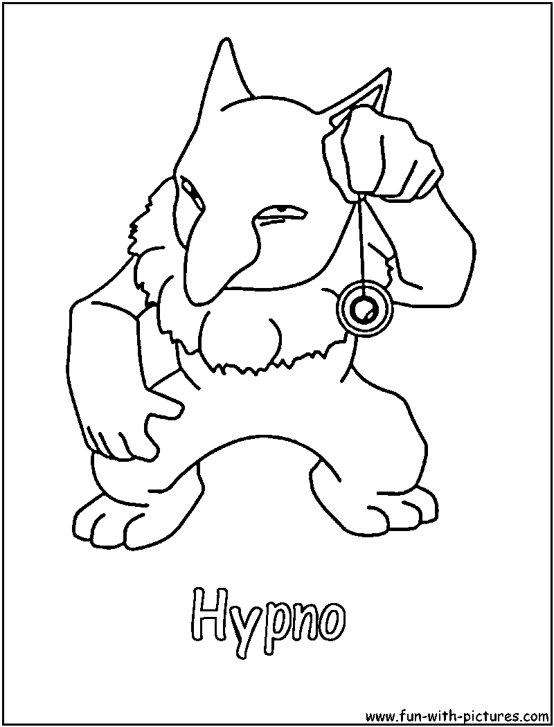 Hypno Coloring Page 