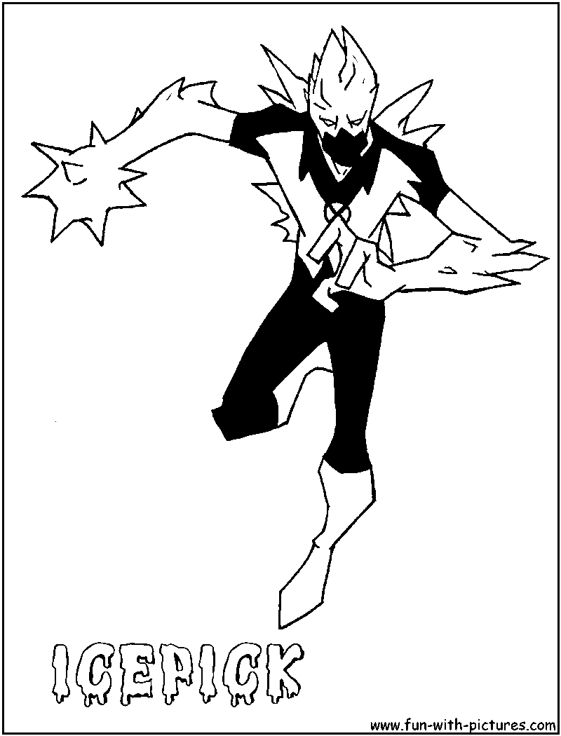 Icepick Coloring Page 