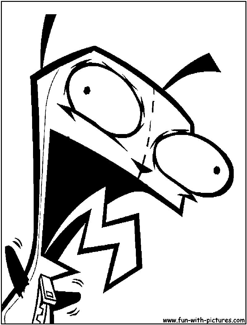 zim coloring pages