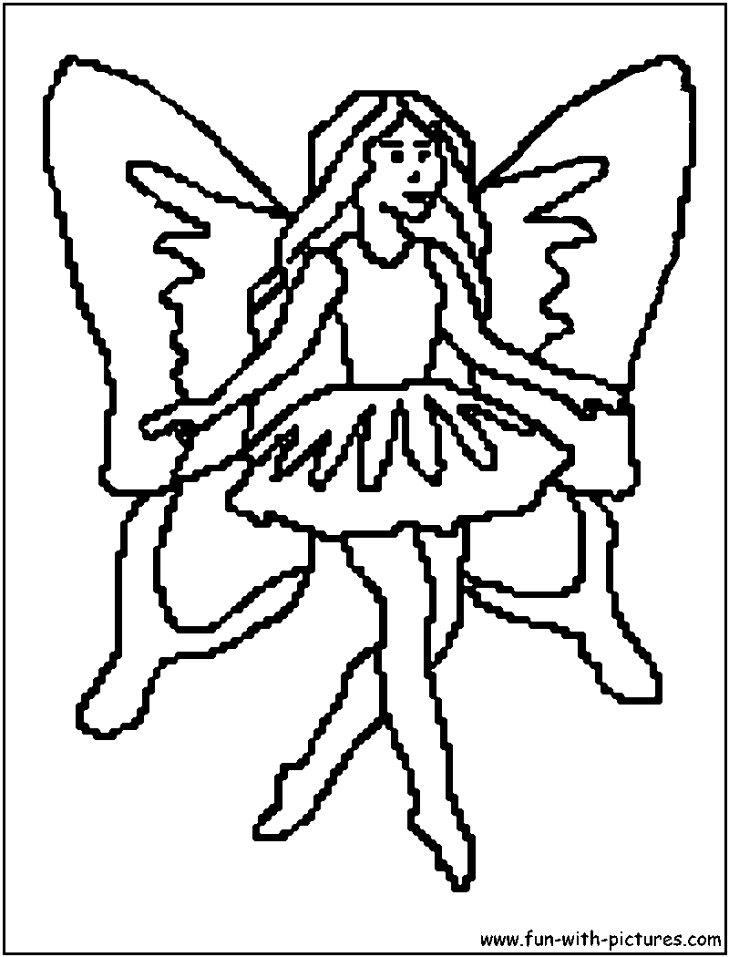 Irish Fairy Coloring Page 