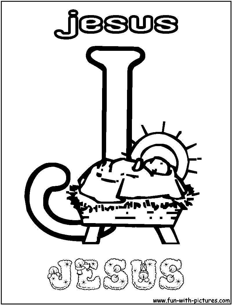 J Jesus Coloring Page 