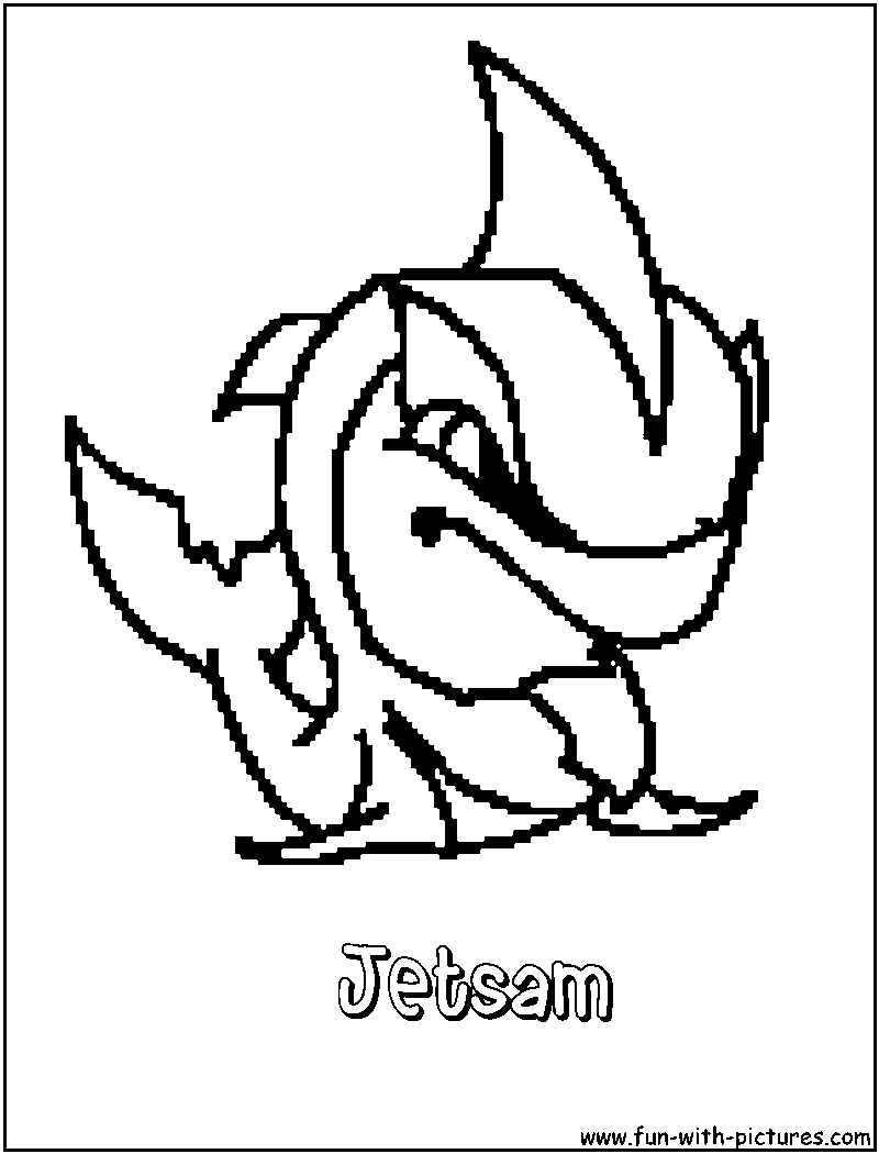 Jetsam Coloring Page 