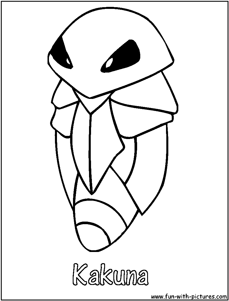 Kakuna Coloring Page 