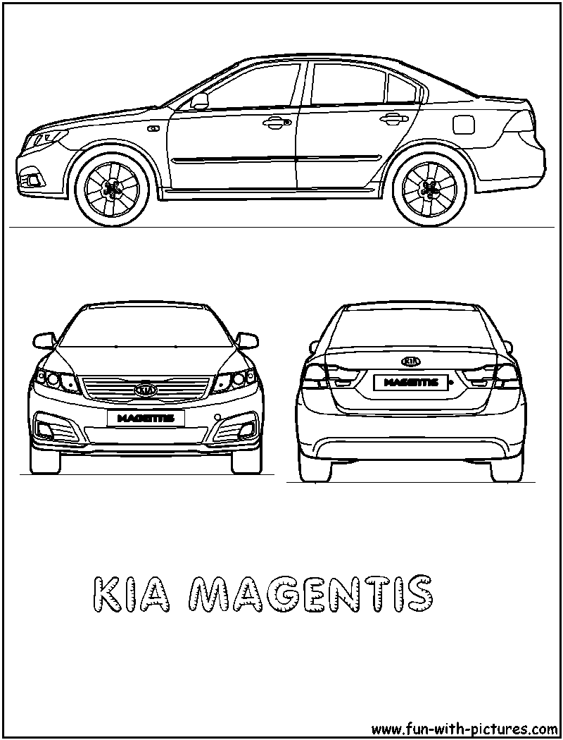 Kia Magentis Coloring Page 