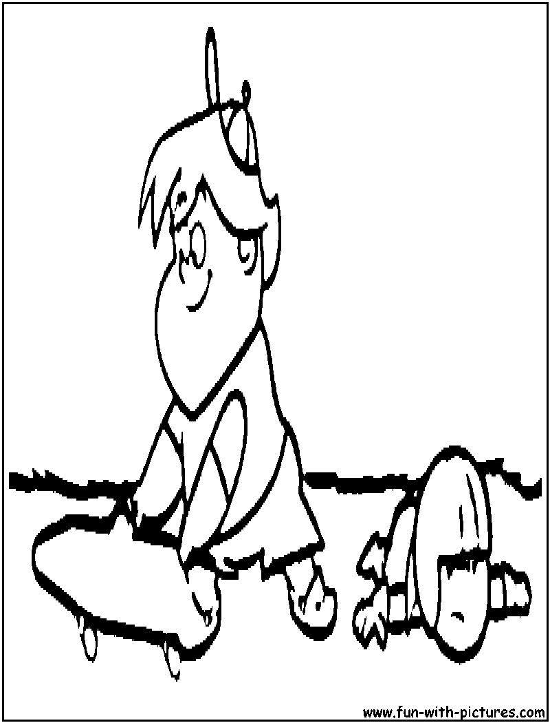 Kick Buttowski2 Coloring Page 