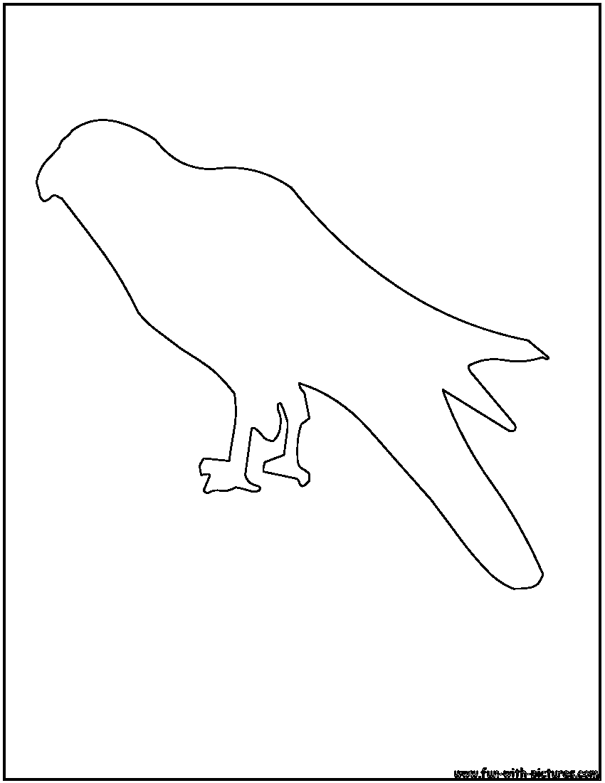 Kite Outline Coloring Page 