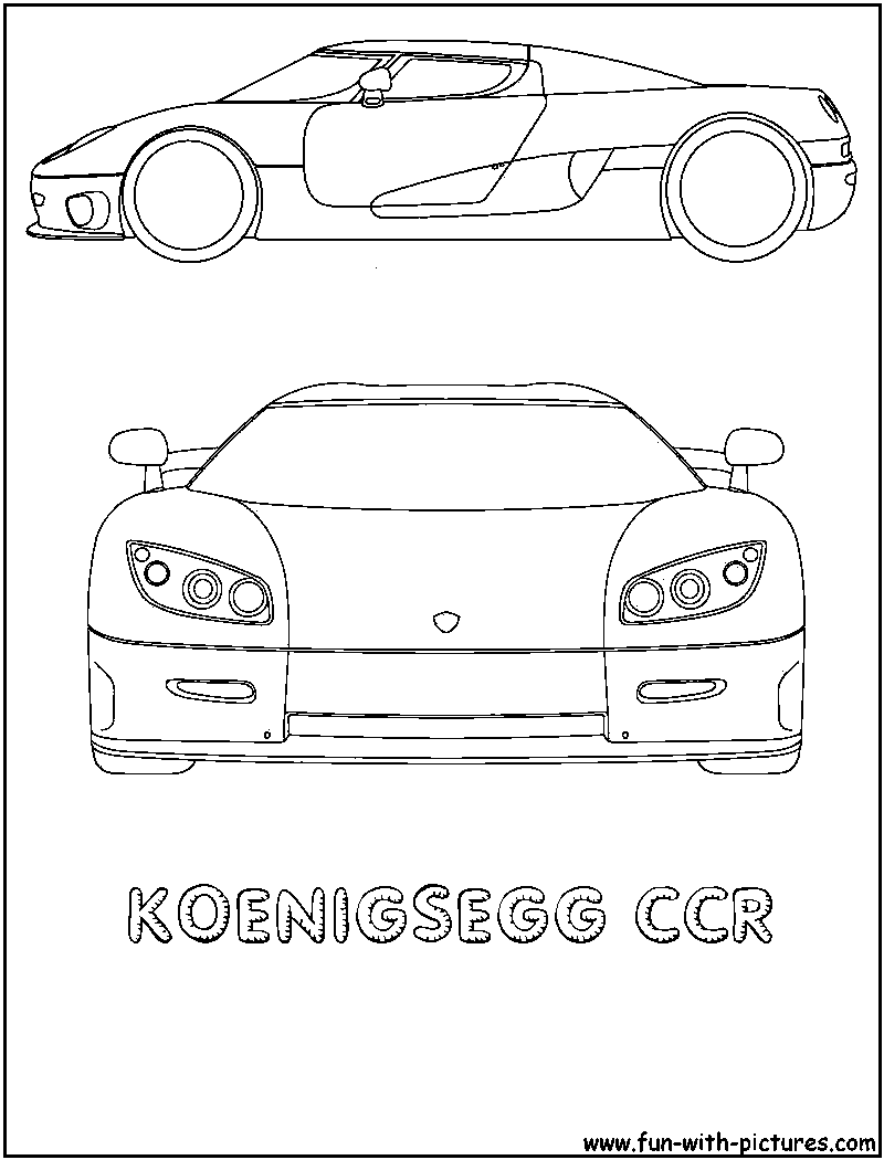 Koenigsegg Ccr Coloring Page 