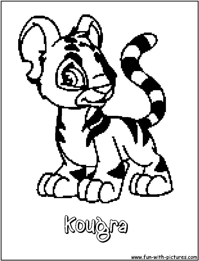 Kougra Coloring Page 