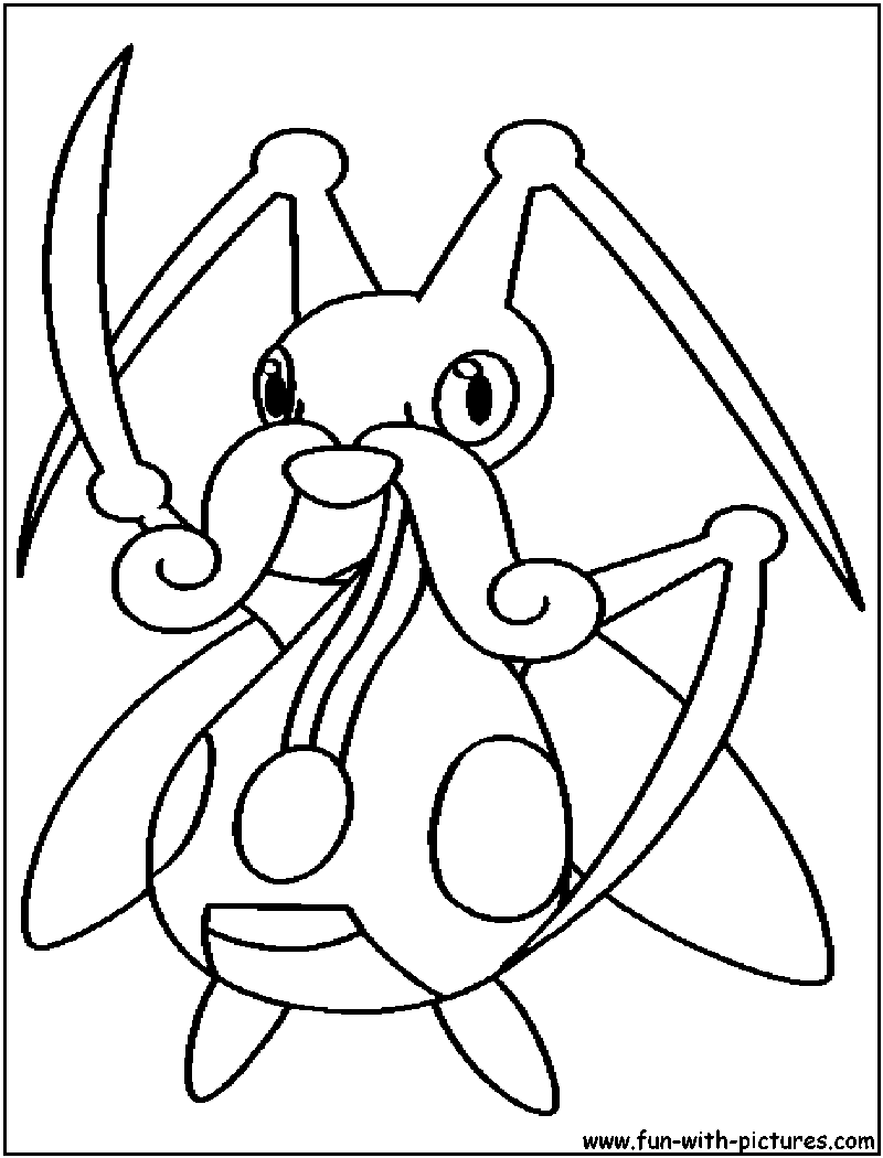 Kricketune Coloring Page 