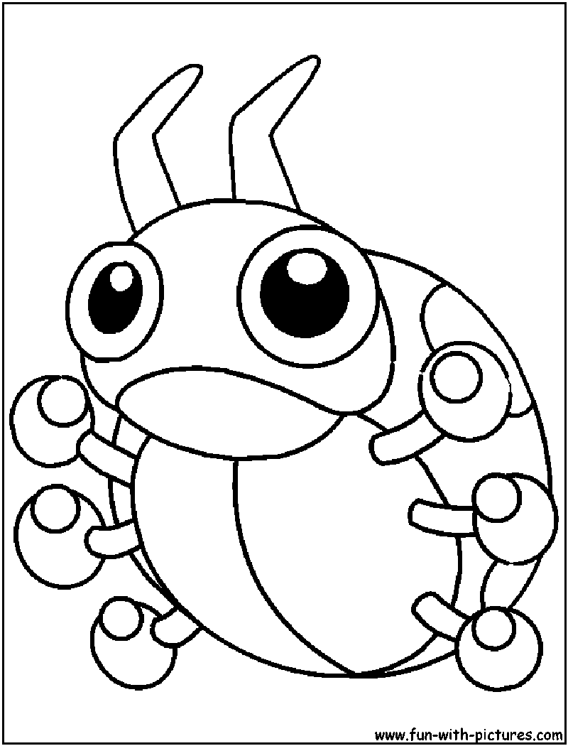 Ledyba Coloring Page 